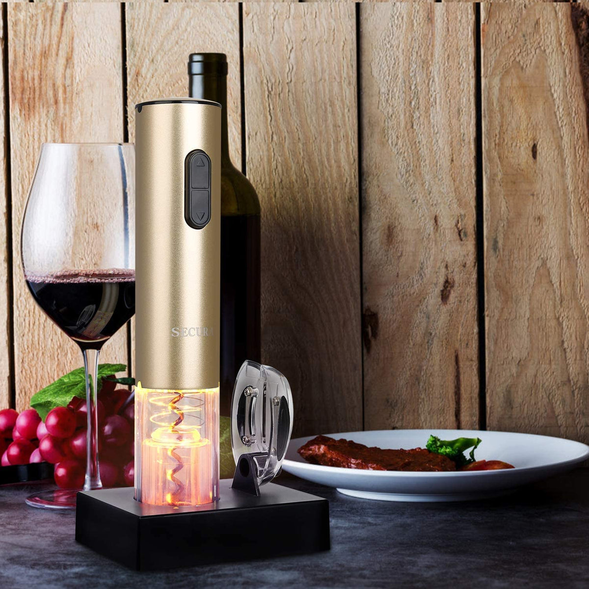 Secura elegant champagne-gold finish adds a premium touch.