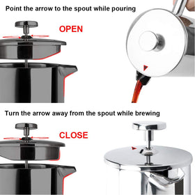 Secura 3-layer filter captures grounds for a rich flavor cup.