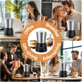 Secura hot-milk foam function delivers cafe-quality texture at home.