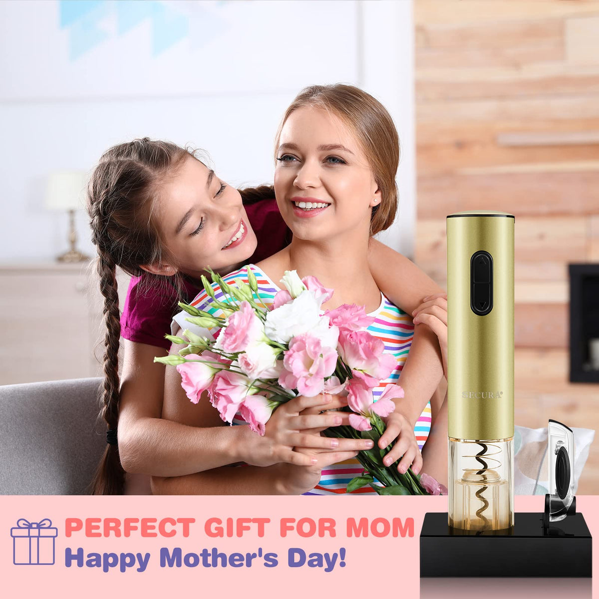 Secura kitchen-counter friendly for everyday wine moments.