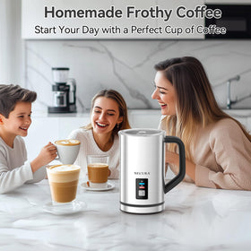 Secura milk frother stainless steel body for durability