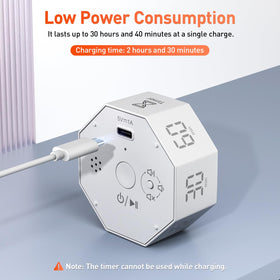 Secura Pomodoro Timer adjustable volume supports distraction-free use.
