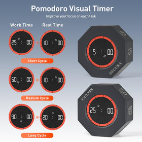 Secura Pomodoro Timer visual progress bar aiding study with clear cues
