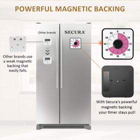 Secura timer desk setup demonstrates compact placement for focused study sessions.