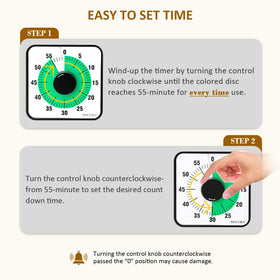 Secura timer magnetic back keeps it handy on fridge or whiteboard