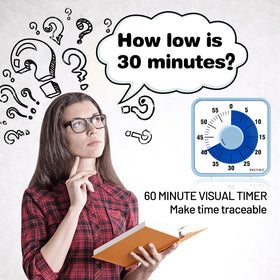 Secura visual countdown timer in classroom use with magnet back for pacing activities.