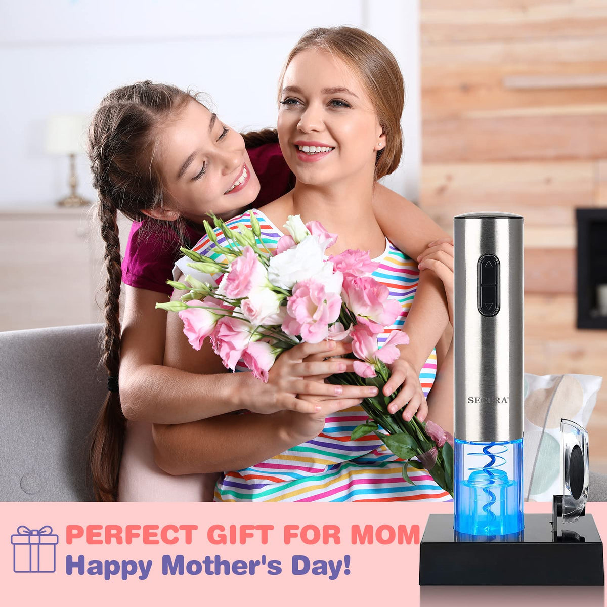 Secura electric wine opener ideal for dinner parties.