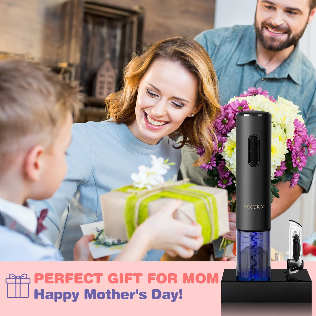Rechargeable Secura opener with global voltage compatibility