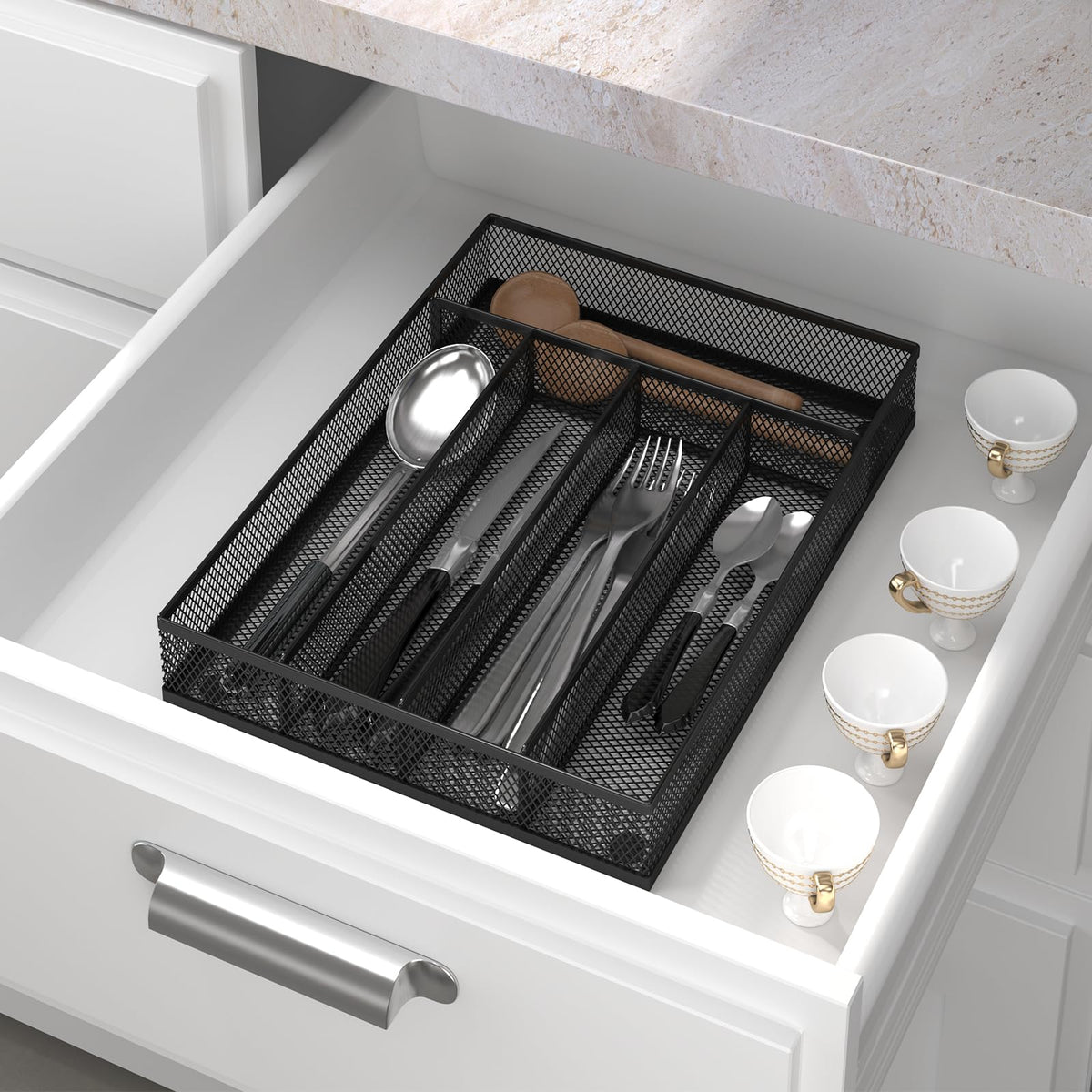 Sedegn multi-functional organizer supports utensils, tools, and small office supplies.