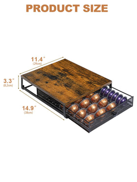 Sedegn Vertuo pods storage organization highlights space-saving design