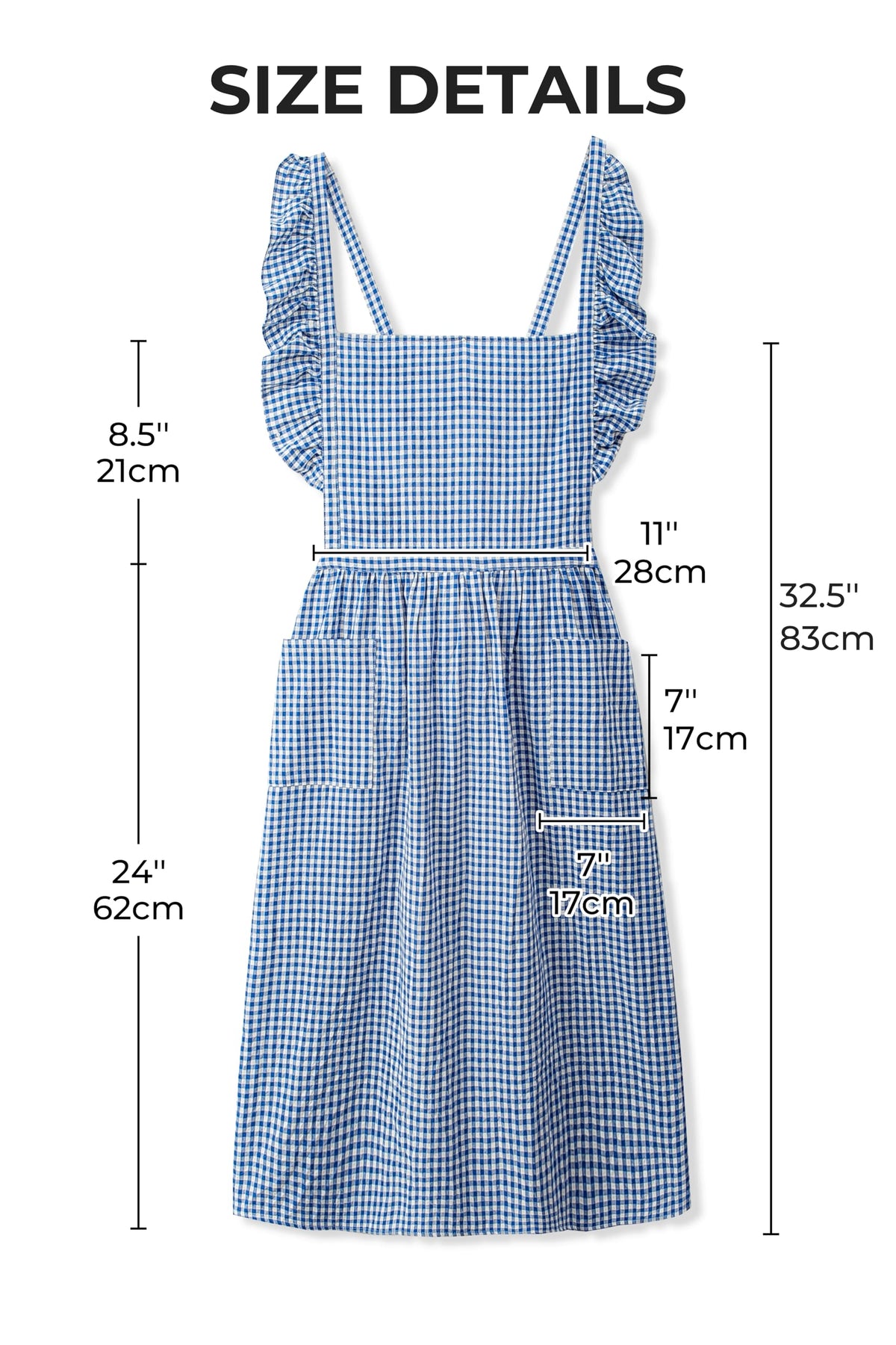 SeedBySea Vintage apron two deep pockets keep phone and cards handy