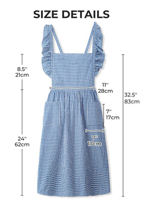 SeedBySea Vintage apron two deep pockets keep phone and cards handy