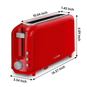 SEEDEEM 2 Slice Slim Toaster removable crumb tray enables quick cleanup