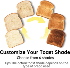 SEEDEEM 3-in-1 buttons Cancel Reheat Defrost for flexible toasting.
