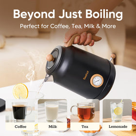 Seehot auto shut-off provides safe, hands-off boiling.