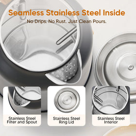 Seehot ergonomic handle and 360° base for comfortable daily use.