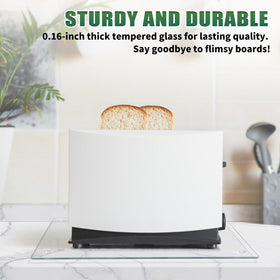 Seelenruhe cutting board doubles as cheese plate or decorative kitchen mat