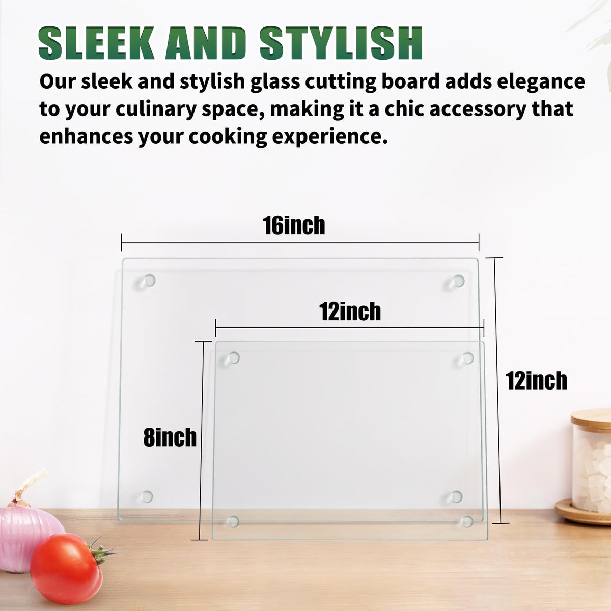 Seelenruhe clear glass board showcases ingredients while providing durable prep space