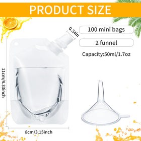 Seeloowy funnels for liquid transfer simplify pouring.
