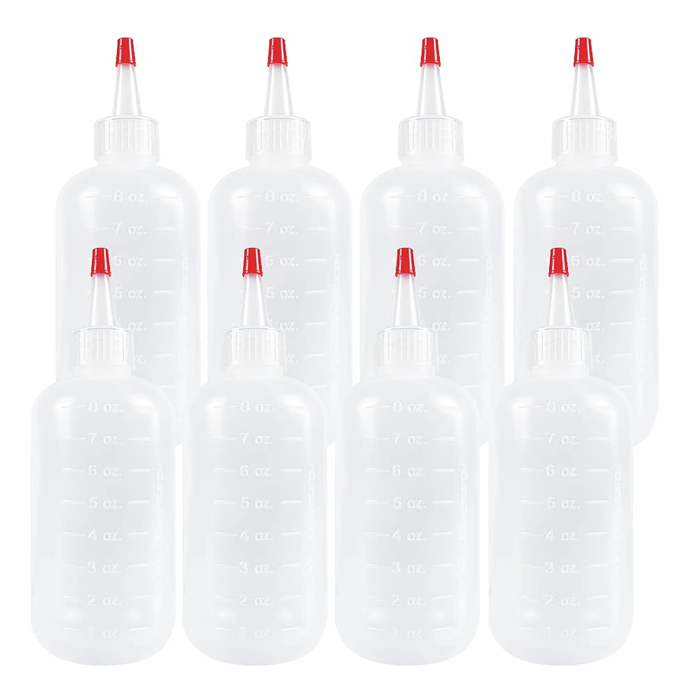 Seewavom 8 oz bottle with red cap for precise sauce and craft dispensing