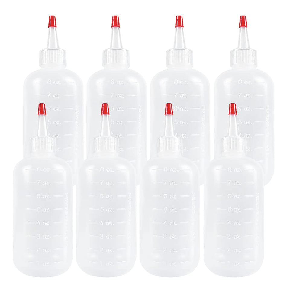 Seewavom 8 oz bottle with red cap for precise sauce and craft dispensing