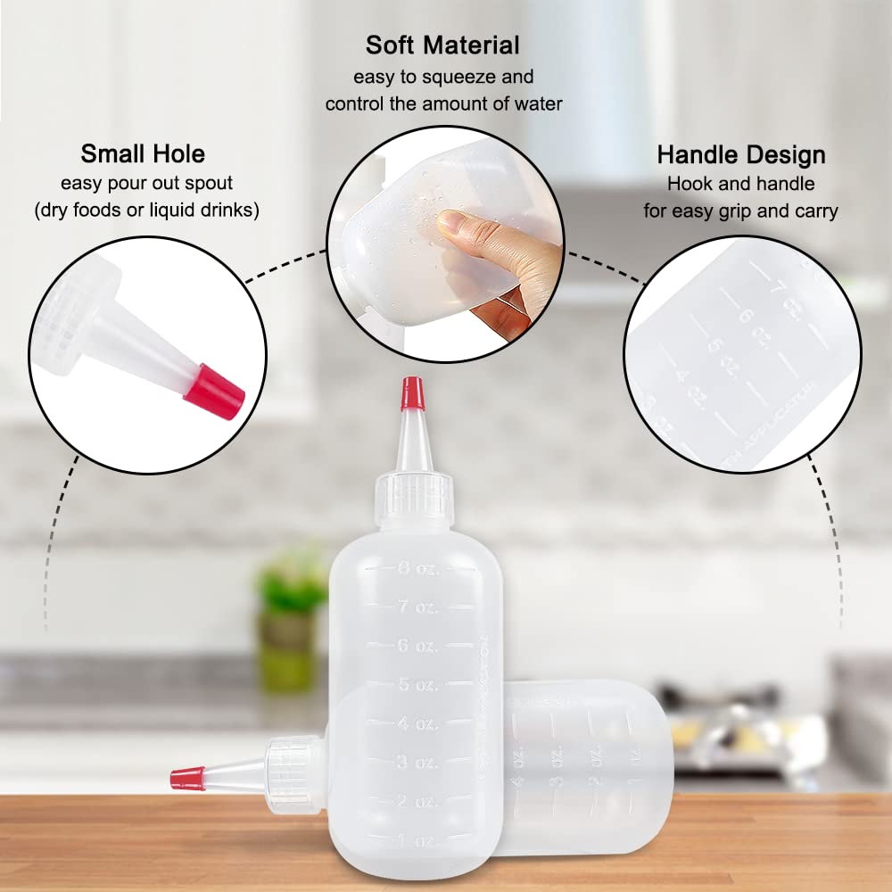 Seewavom 8 oz bottle with twist cap for controlled pouring and accuracy