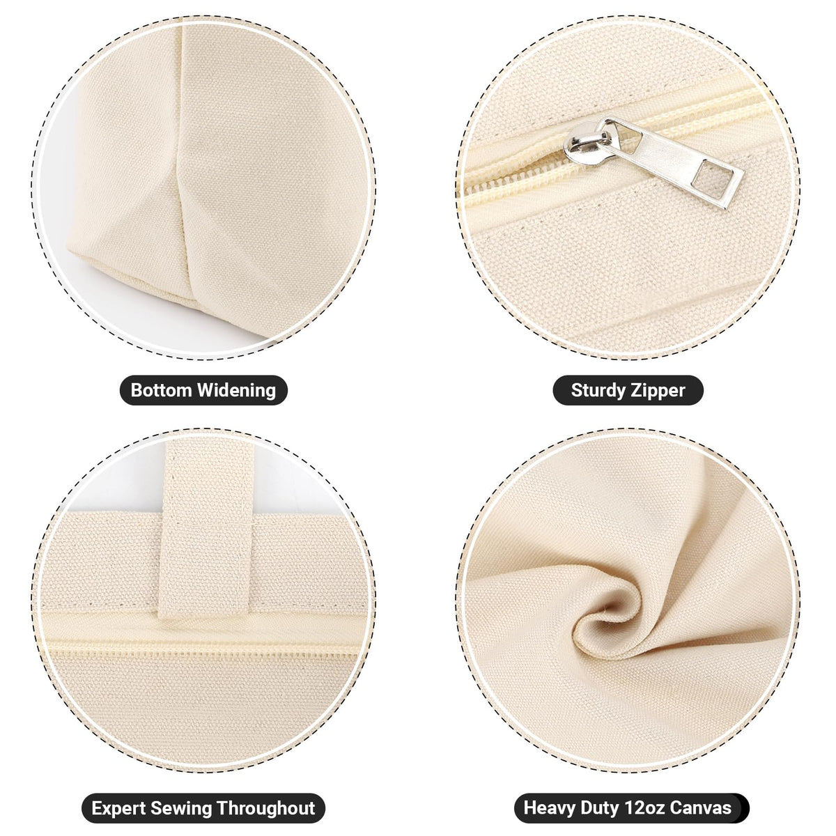Segarty blank canvas tote ideal for DIY art and embroidery