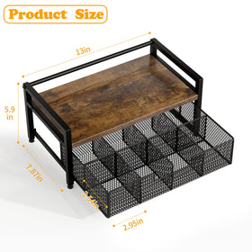 Segtenant tea bag organizer used as kitchen storage for tea and accessories