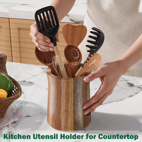 Segtenant farmhouse style utensil holder adds warmth to kitchen decor