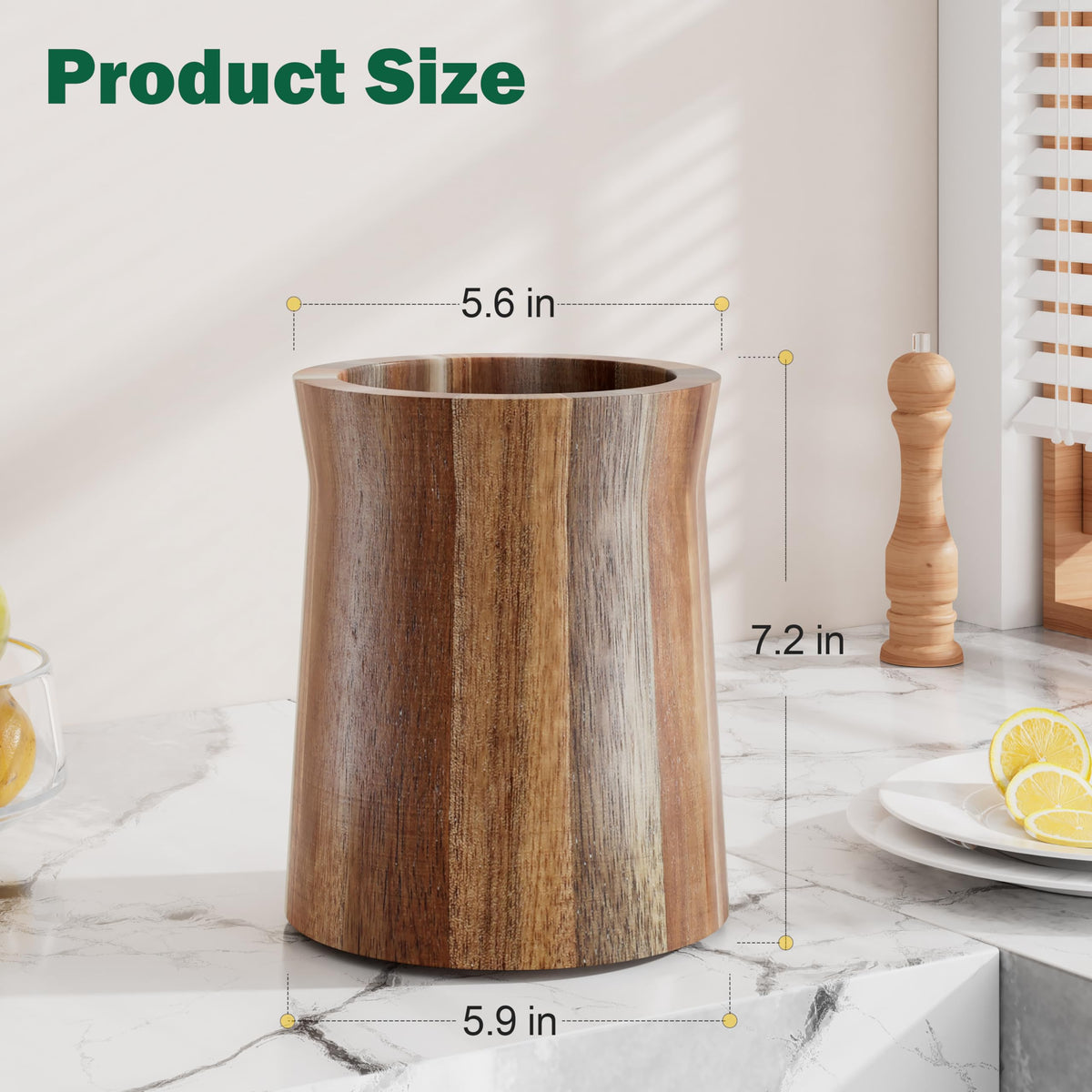 Segtenant large capacity utensil holder on counter holding many utensils