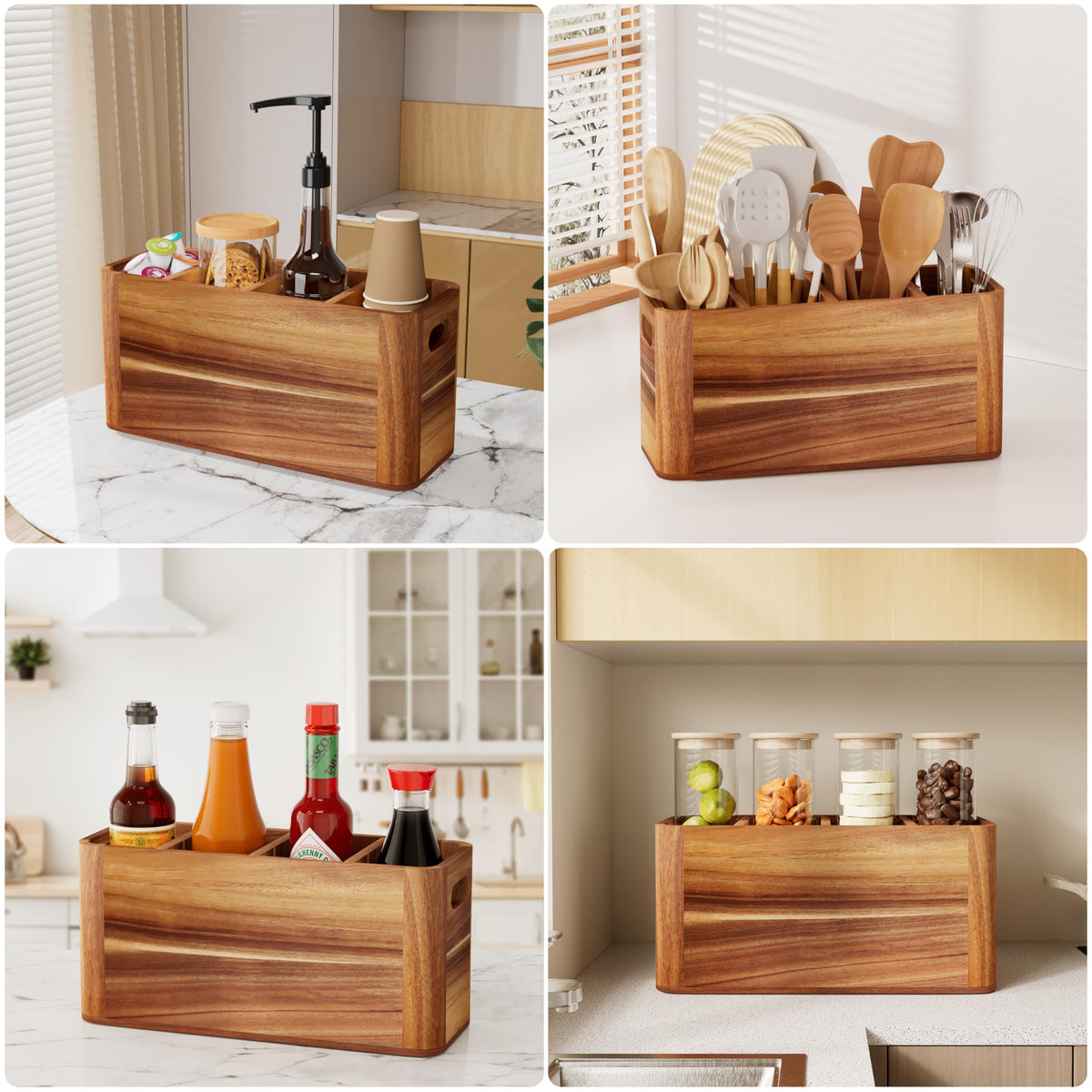 Segtenant durable countertop organizer enhances kitchen cleanliness and workflow.