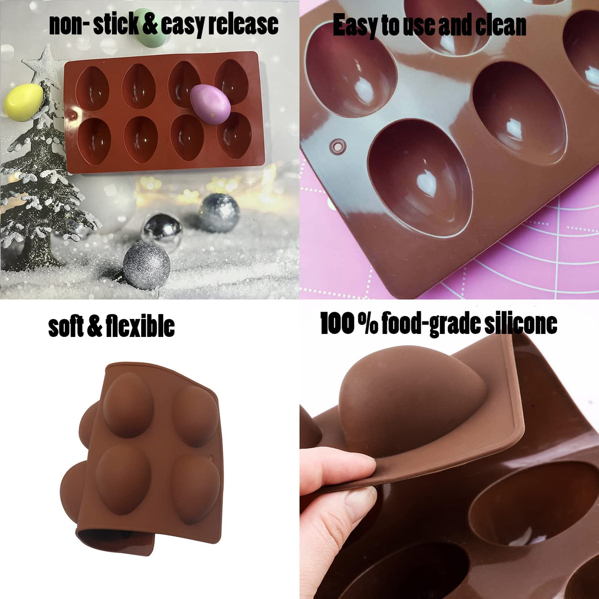 SEIHDHIK egg mold for jelly and gummies crafting
