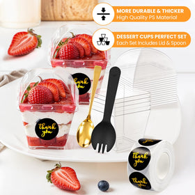 SEIION BPA-free clear cups ensure safe, durable serving.