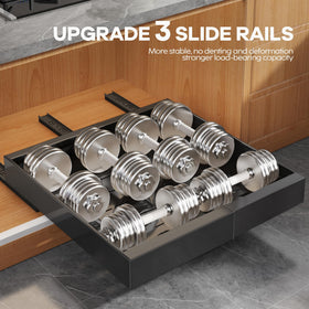 Seinloes adjustable width from 12.05 to 20.4 inches for flexible cabinet fit.