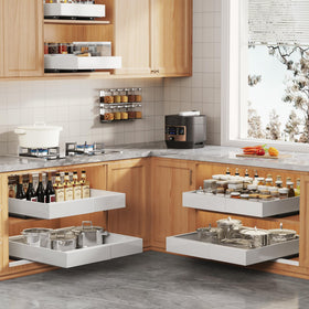 Seinloes durable metal construction delivers reliable support for kitchen items