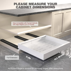 Seinloes expandable width fits 12.3 to 20.5 inches.