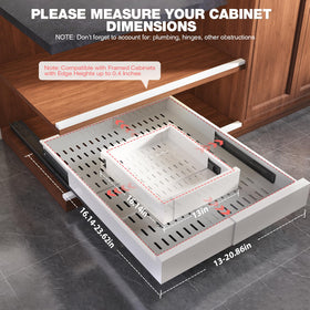 Seinloes heavy-duty metal drawer for cookware and bulky items