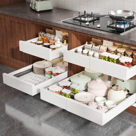 Seinloes kitchen pantry under-sink organization solution
