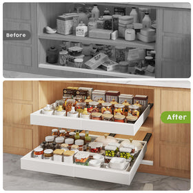 Low-profile 2.3 inch height fits slim cabinets