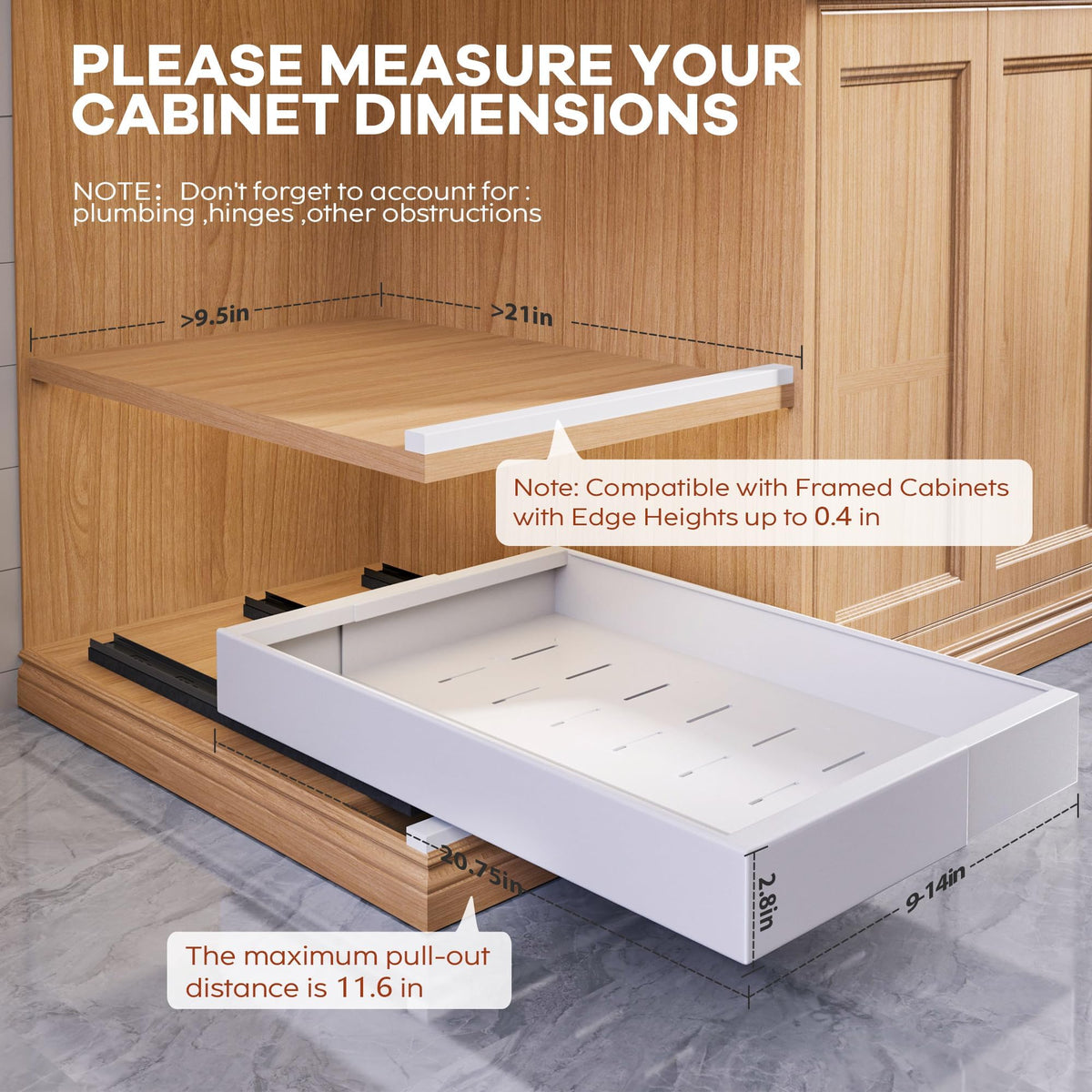 Seinloes no-drill installation with nano adhesive for renter-friendly setup