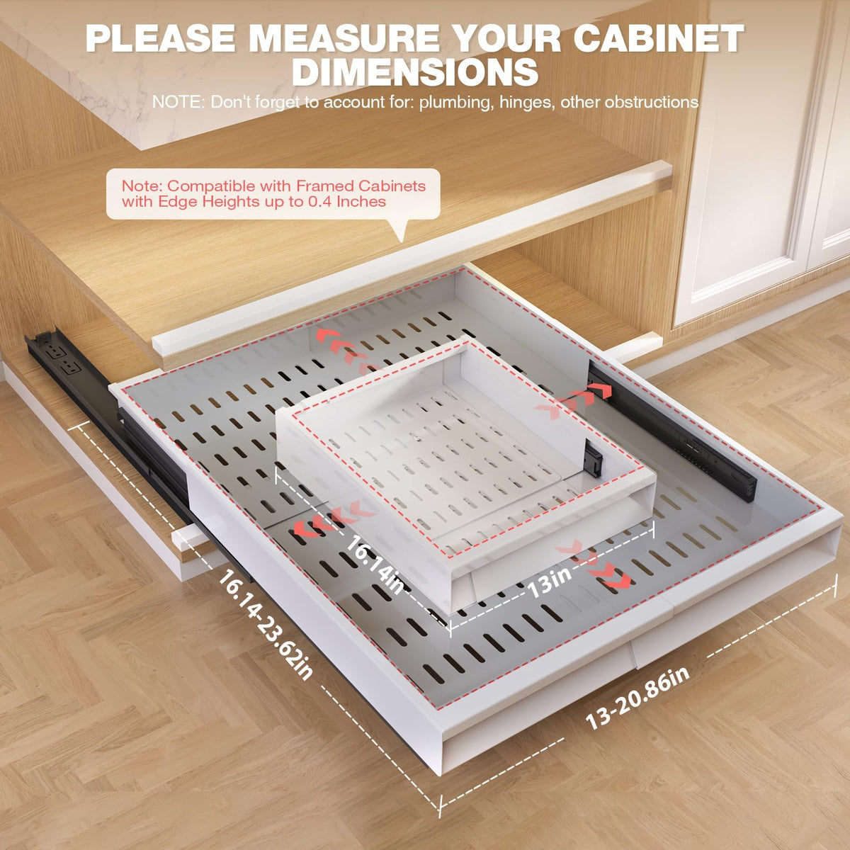 Seinloes no-drill installation option protects rental cabinets during setup