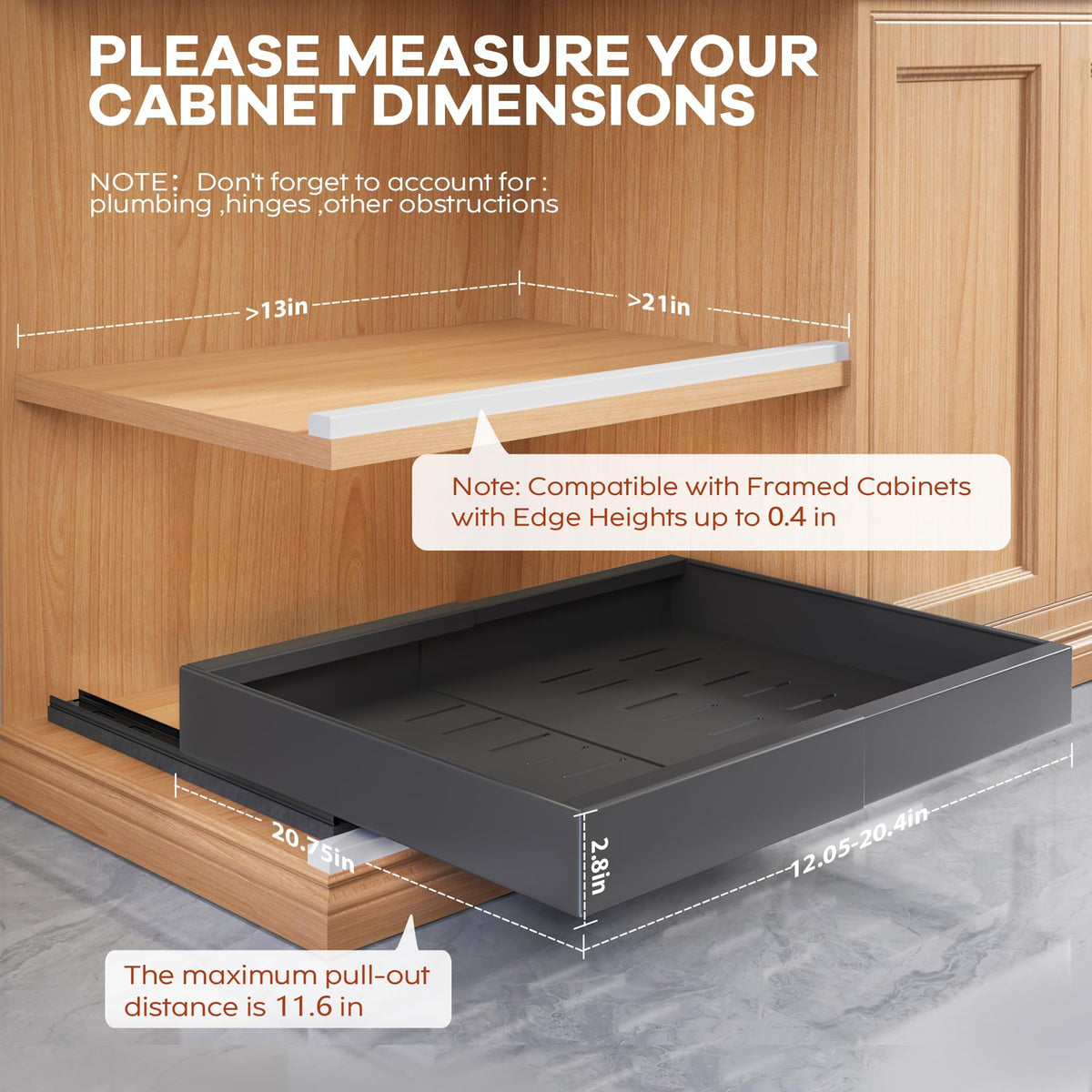 Seinloes no-drill installation keeps rental kitchens damage-free and quick to install.