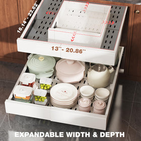 Seinloes raising pads for tool-free install in framed cabinets