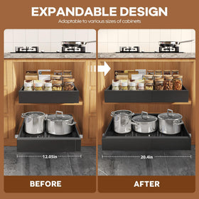 Seinloes sturdy metal construction with three rails supports heavy cookware and cups.