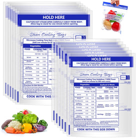 Sel Natural microwave steam bags for vegetables preserve flavor and nutrients during quick steaming.
