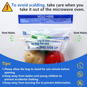 Sel Natural steam bags, 7.1 x 7.9 inches, fit most vegetables