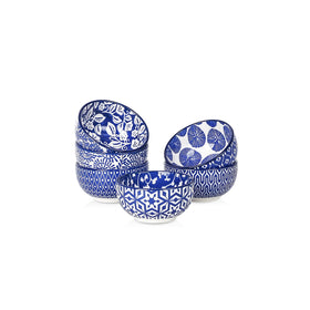 Selamica ceramic 4 oz dipping bowls set of six for sauces and side dishes.