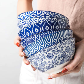 Selamica cereal soup salad bowl setup invites varied meals with easy portion control.