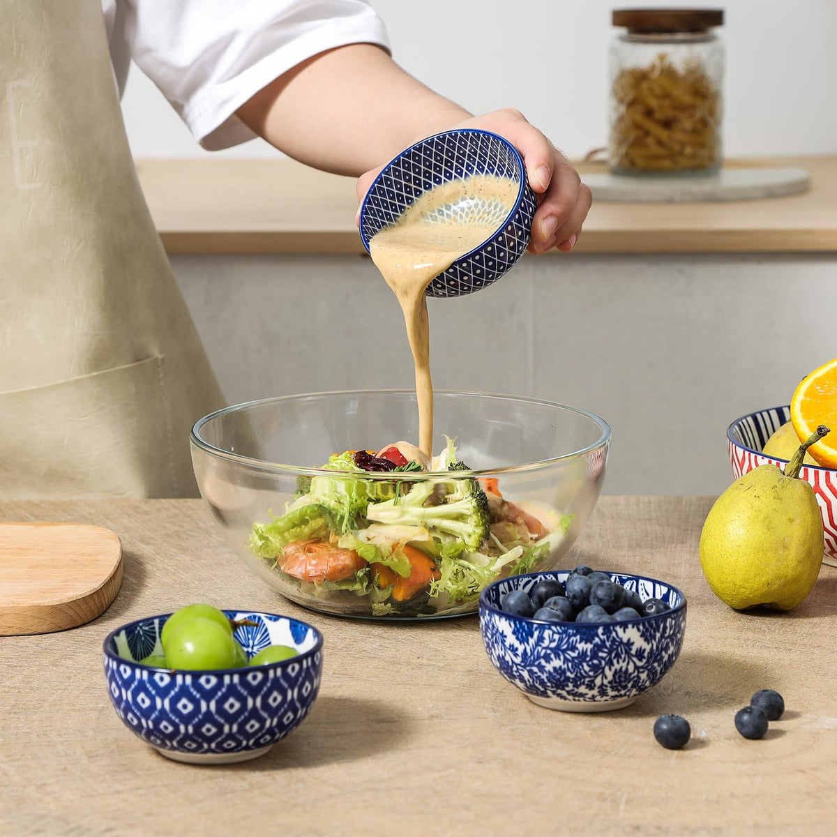 Selamica dipping bowls feature a sturdy build for everyday use.