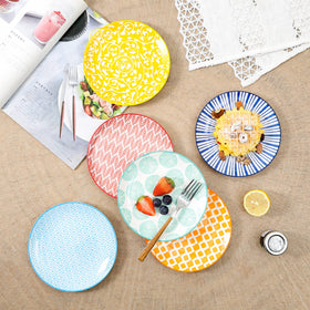 Selamica porcelain dinnerware is dishwasher safe for easy cleanup after meals